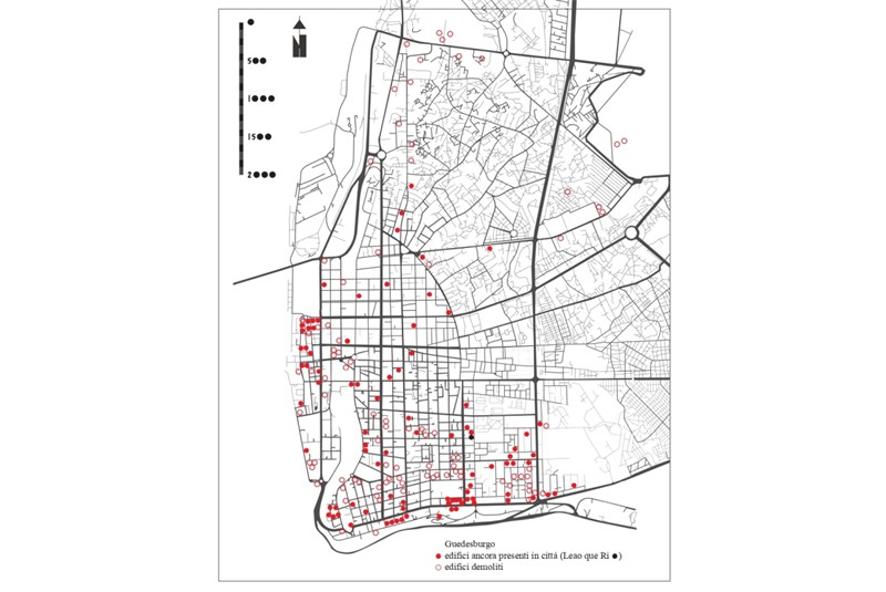 Fig. 4
Guedesburg and the stiloguedes:
examples of (realized) architecture.
©Archivio Guedes,
©SamueleMurgia. Fig. 4
Guedesburg and the stiloguedes:
examples of (realized) architecture.
©Archivio Guedes,
©SamueleMurgia.