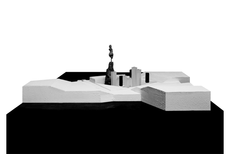 Fig. 11
Il monumento determina il suo
carattere teatroide di architettura
che &ldquo;guarda lontano e viene
vista da lontano&rdquo;.