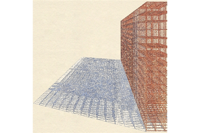 Fig. 5
Fronte del monumento rivolto al
giardino. Stampa con solvente. Fig. 5
Fronte del monumento rivolto al
giardino. Stampa con solvente.