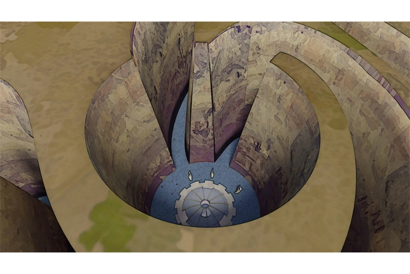 Fig. 4
Elio Garis, Il labirinto,
acquerello, Lampedusa, 2023. Fig. 4
Elio Garis, Il labirinto,
acquerello, Lampedusa, 2023.