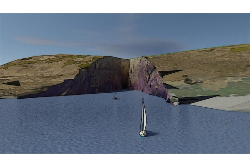 Fig. 7
Thomas Pepino, porta Oltremare,
modello in cartone vegetale,
Lampedusa, 2023. Fig. 7
Thomas Pepino, porta Oltremare,
modello in cartone vegetale,
Lampedusa, 2023.