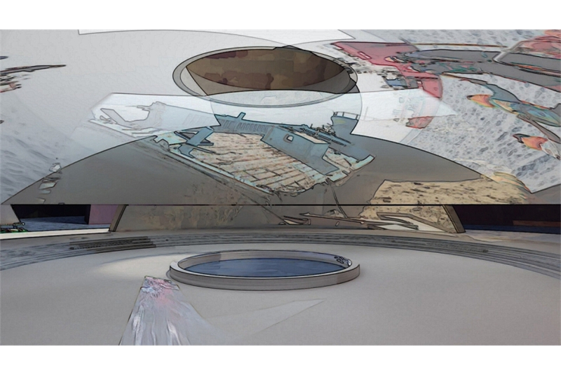 Fig. 15
Elio Garis, Il mausoleo, acquerello,
Lampedusa, 2023. Fig. 15
Elio Garis, Il mausoleo, acquerello,
Lampedusa, 2023.