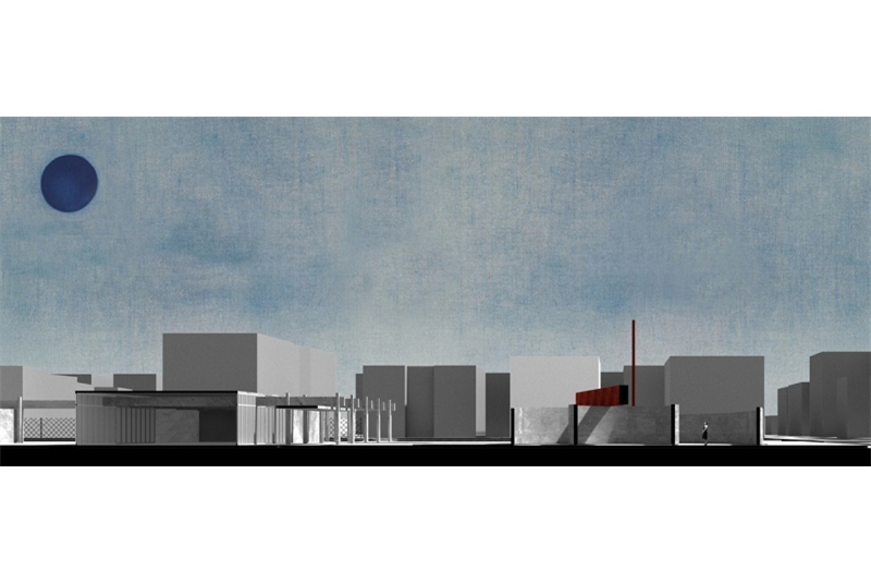 Fig. 8
Sezione prospettica trasversale
al volume originariamente destinato
a “presidenza e direzione”. Fig. 8
Sezione prospettica trasversale
al volume originariamente destinato
a “presidenza e direzione”.