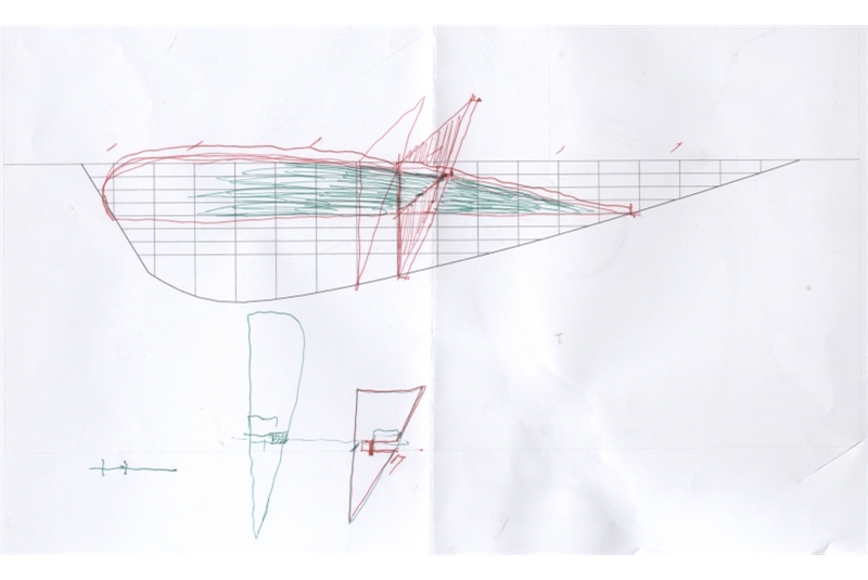 Fig. 16
Costruzione geometrica delle
superfici del modello: penna colorata
su carta stampata. Fig. 16
Costruzione geometrica delle
superfici del modello: penna colorata
su carta stampata.
