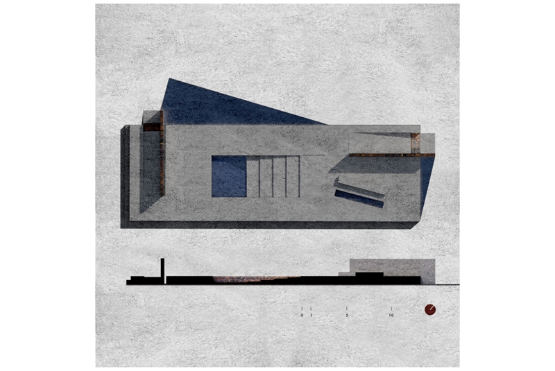 Fig. 5
Planivolumetric and longitudinal section.