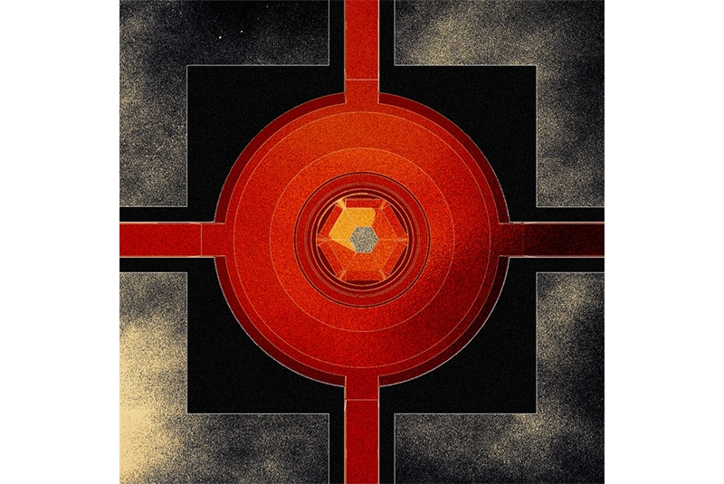 Fig. 16 Perspective section of the monument