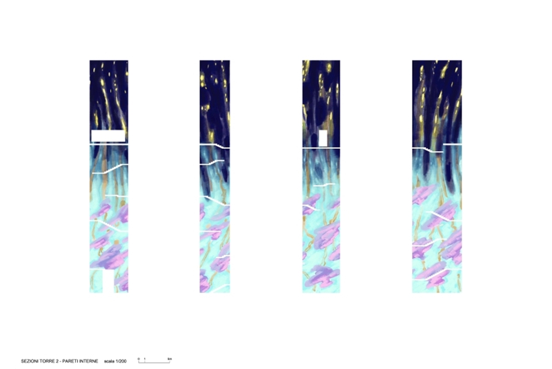 Fig. 20
Frescoes on the interior walls of Tower 2.