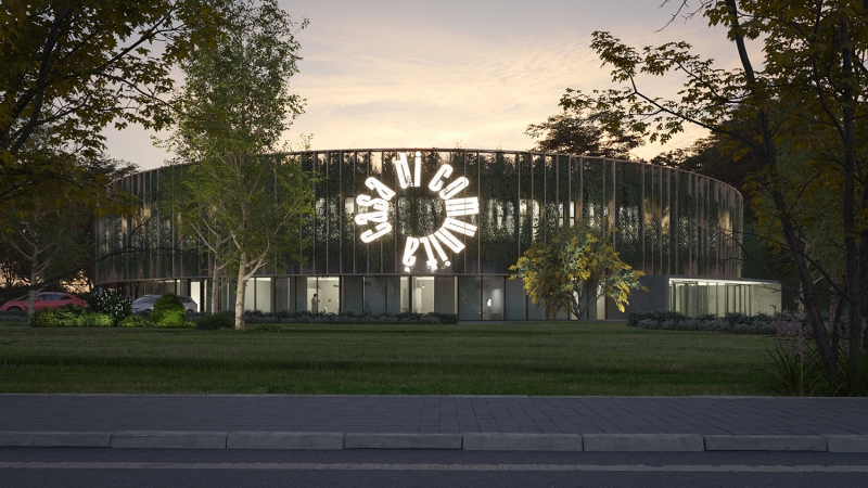 Fig. 21
Stefano Boeri Architetti, Progetto Casa della Comunità di Salò, Brescia, 2022. Render notturno. Fig. 21
Stefano Boeri Architetti, Progetto Casa della Comunità di Salò, Brescia, 2022. Render notturno.