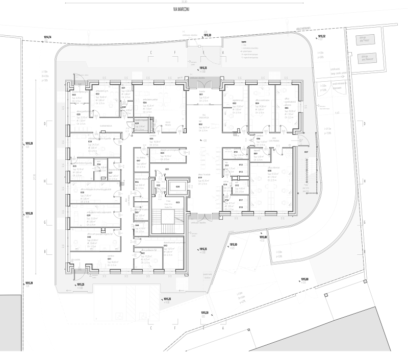 Fig. 24
Weber + Winterle, Progetto Casa della Comunità di Predazzo, Trento, 2023. Pianta. Fig. 24
Weber + Winterle, Progetto Casa della Comunità di Predazzo, Trento, 2023. Pianta.