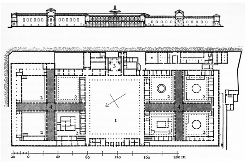 Figg. 37-38 - Antonio Averlino (Filarete), Spedale dei Poveri o Ospedale Maggiore (Ca' Granda), 1457.
