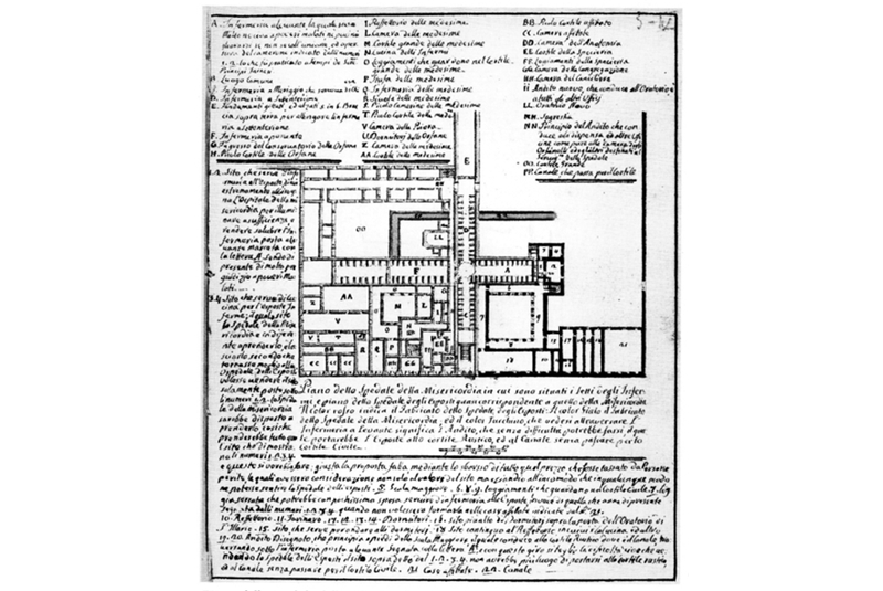 Fig. 43 - Ospedale Vecchio, Parma, 1476.
