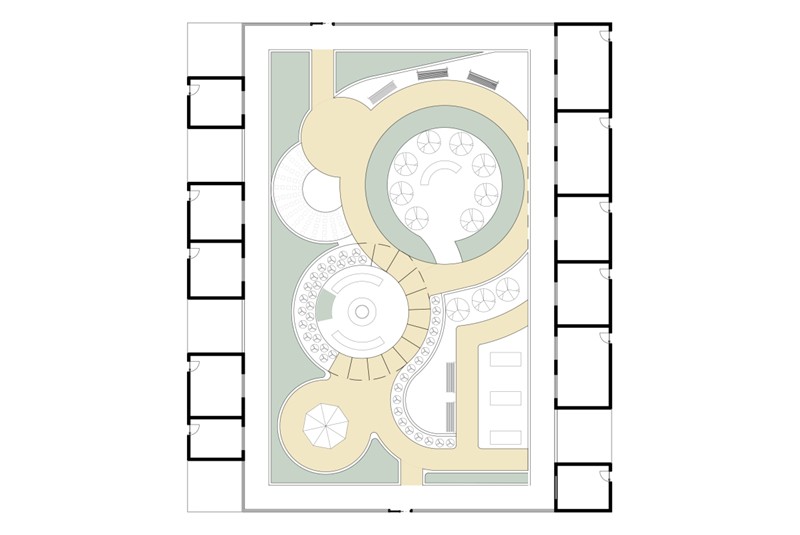 Fig. 10
Studio per giardino curativo modello superHub.
©UALab, Ricerca UNIPR Fig. 10
Studio per giardino curativo modello superHub.
©UALab, Ricerca UNIPR
