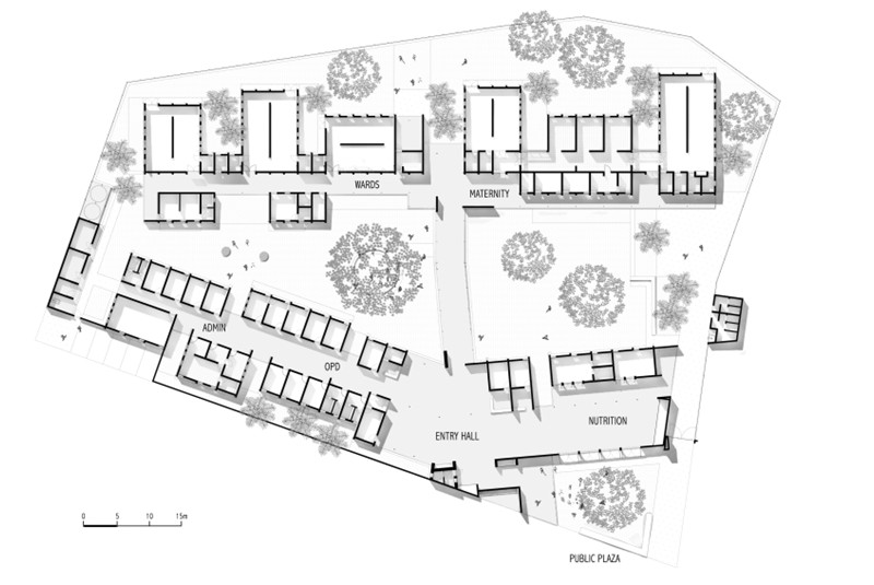 Fig. 2
ASA Studio, Rugerero Health Center, Ruanda, Africa, 2017. Pianta.
&copy; ASA Studio