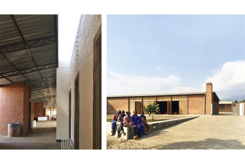 Figg. 7-8
ASA Studio, Rugerero Health Center, Ruanda, Africa, 2017. Viste interne ed esterne
&copy; ASA Studio