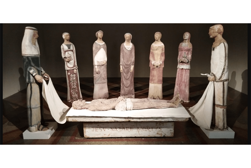 Fig. 16
Ilario Fioravanti, Compianto sul Cristo morto, 1985, Church of Suffrage of Longiano
From https://bologna.repubblica.it/cronaca/2023/03/29/news/fioravanti_compianto-394148744/. Fig. 16
Ilario Fioravanti, Compianto sul Cristo morto, 1985, Church of Suffrage of Longiano
From https://bologna.repubblica.it/cronaca/2023/03/29/news/fioravanti_compianto-394148744/.