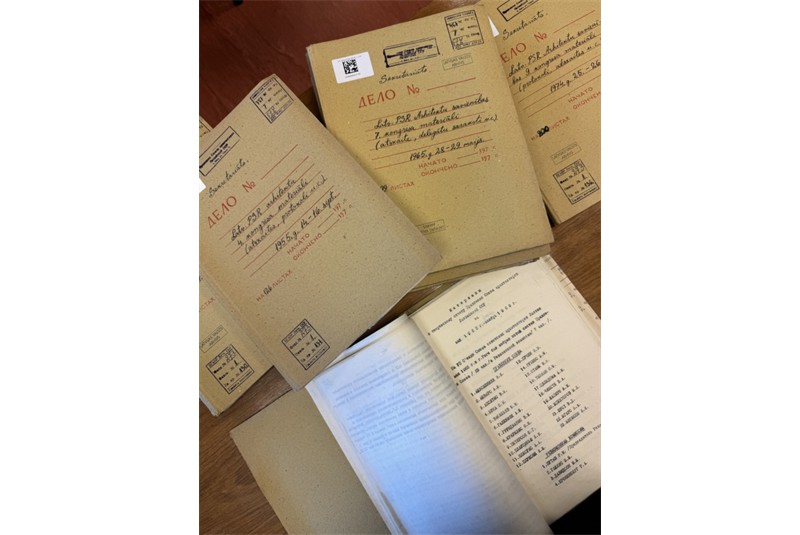Fig. 1
Reports from the congresses of the Union of Architects of Latvian SSR. Photograph by the author.