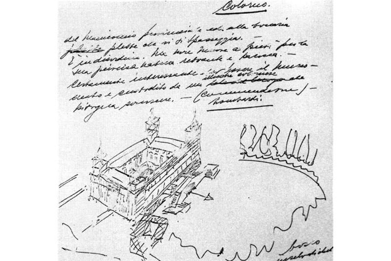 Fig. 1
Giuseppe de Finetti, Notes and sketches, travel drawings in Colorno, 1940. («Parametro», n. 126, May 1984, p. 53). Fig. 1
Giuseppe de Finetti, Notes and sketches, travel drawings in Colorno, 1940. («Parametro», n. 126, May 1984, p. 53).
