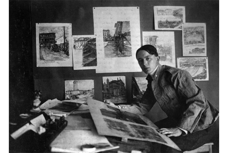 Fig. 5
Giovanni Muzio in Bassano del Grappa, 1917. (AA.VV., L'architettura di Giovanni Muzio, Abitare Segesta, Milan 1994, p. 28). Fig. 5
Giovanni Muzio in Bassano del Grappa, 1917. (AA.VV., L'architettura di Giovanni Muzio, Abitare Segesta, Milan 1994, p. 28).