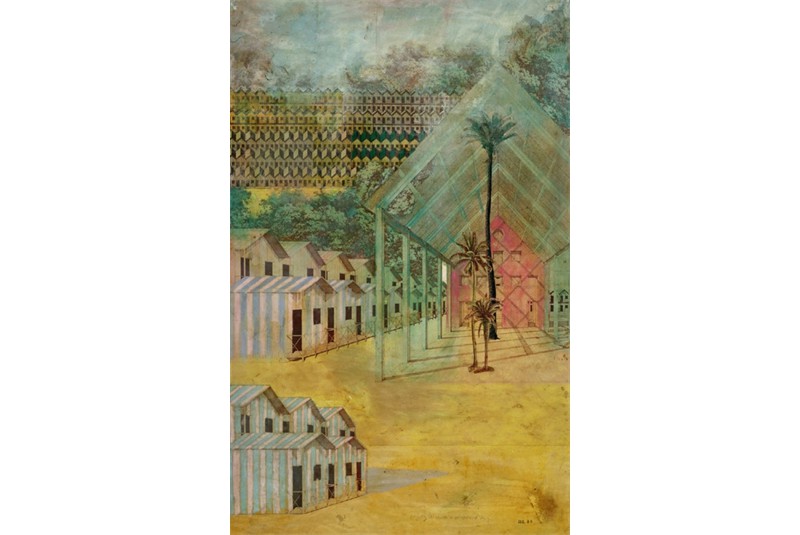 Fig. 5
- Aldo Rossi, Casa dello studente
di Chieti. Composizione con l’edificio
collettivo e gli alloggi degli
studenti, 1976. Fig. 5
- Aldo Rossi, Casa dello studente
di Chieti. Composizione con l’edificio
collettivo e gli alloggi degli
studenti, 1976.