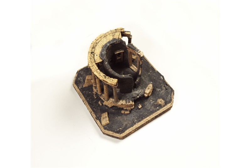 Fig. 3a
Giovanni Altieri, Photograph of the cork model of the Temple of Vesta. &copy; Sir John Soane's Museum, London.