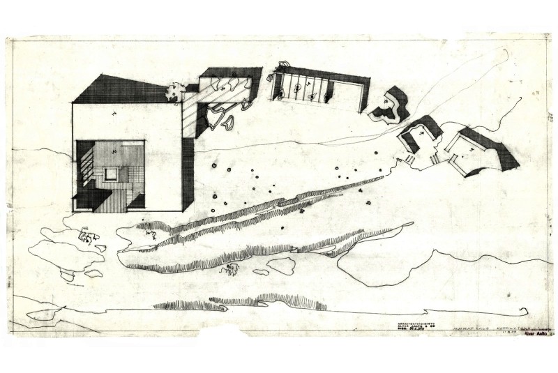 Fig. 12
A.Aalto Casa a Muuratsalo
(1952-53), Planimetria generale. Fig. 12
A.Aalto Casa a Muuratsalo
(1952-53), Planimetria generale.