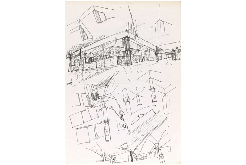 Figg. 5-6 Álvaro Siza, FAUP main lobby and cafetaria proposals. (In: Archive Álvaro Siza, Col. Serralves Foundation – Museum of Contemporary Art, Porto. Donation 2015. PT-FS-ASV-19-1-1-0025; PT-FS-ASV-19-1-1-0005). Figg. 5-6 Álvaro Siza, FAUP main lobby and cafetaria proposals. (In: Archive Álvaro Siza, Col. Serralves Foundation – Museum of Contemporary Art, Porto. Donation 2015. PT-FS-ASV-19-1-1-0025; PT-FS-ASV-19-1-1-0005).