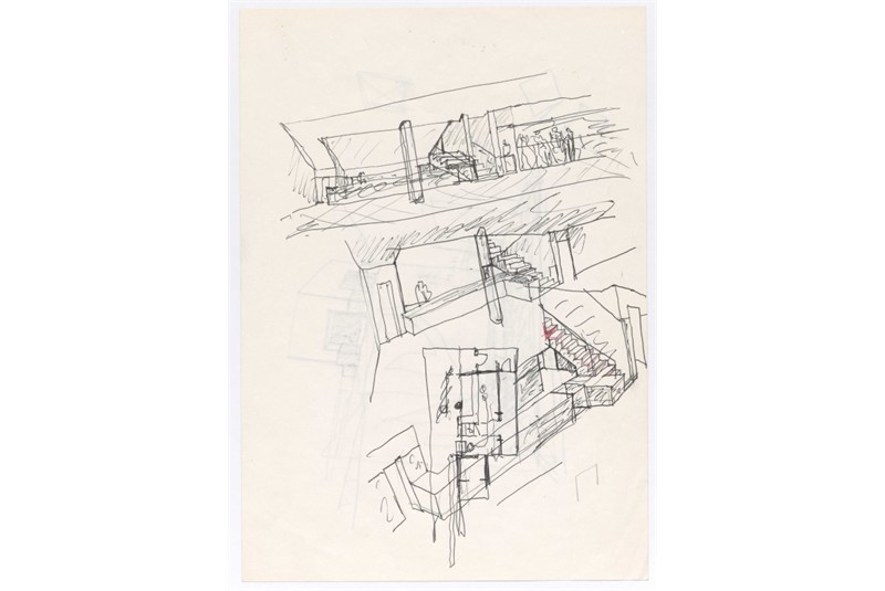 Figg. 5-6 Álvaro Siza, FAUP main lobby and cafetaria proposals. (In: Archive Álvaro Siza, Col. Serralves Foundation – Museum of Contemporary Art, Porto. Donation 2015. PT-FS-ASV-19-1-1-0025; PT-FS-ASV-19-1-1-0005). Figg. 5-6 Álvaro Siza, FAUP main lobby and cafetaria proposals. (In: Archive Álvaro Siza, Col. Serralves Foundation – Museum of Contemporary Art, Porto. Donation 2015. PT-FS-ASV-19-1-1-0025; PT-FS-ASV-19-1-1-0005).