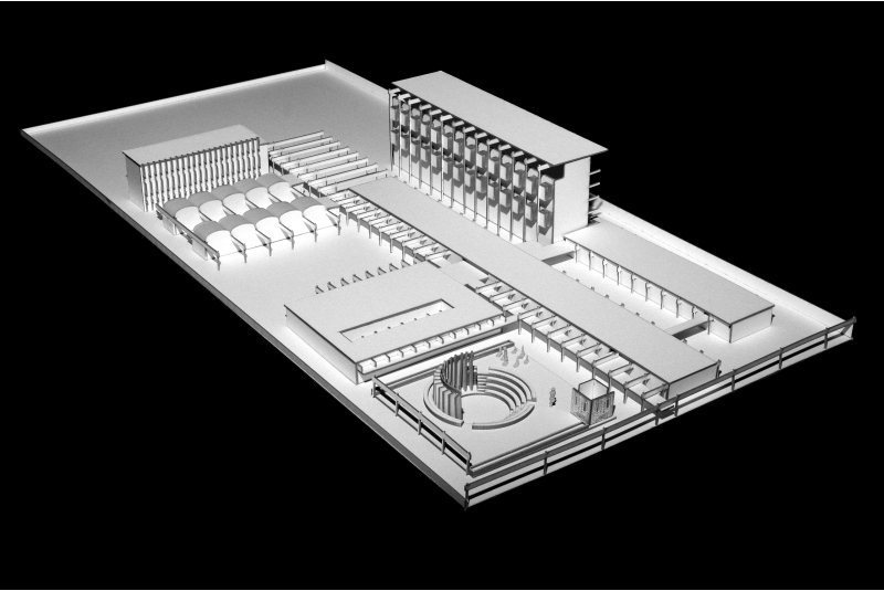 Fig. 8
Vista del modello (da sud est).